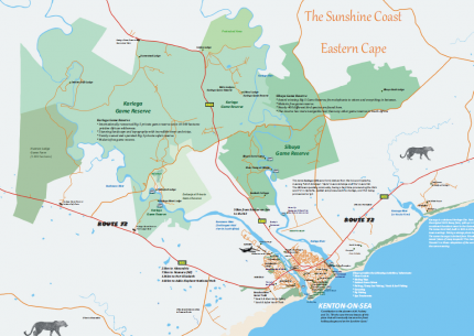 Sunshine Coast; Kenton on Sea Map