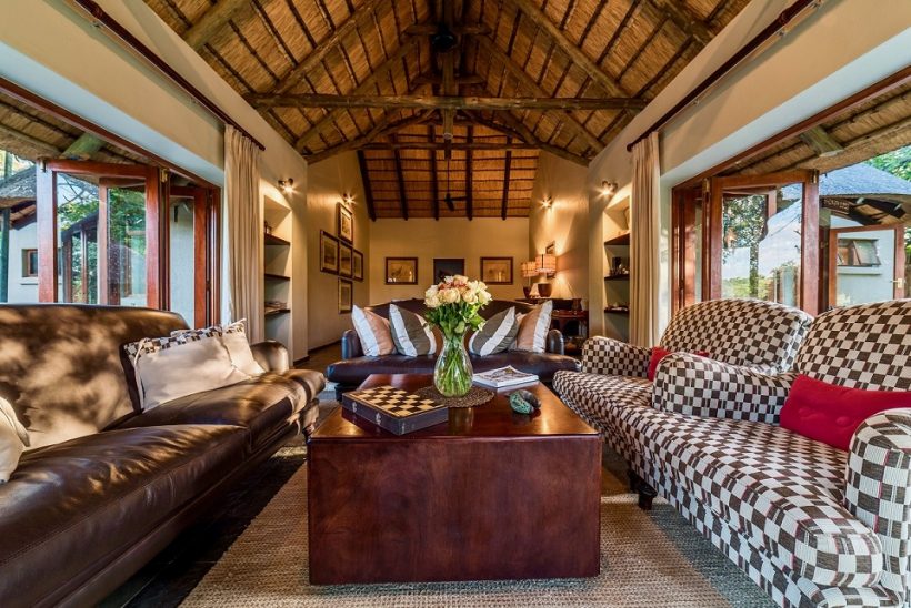 covered sitting area